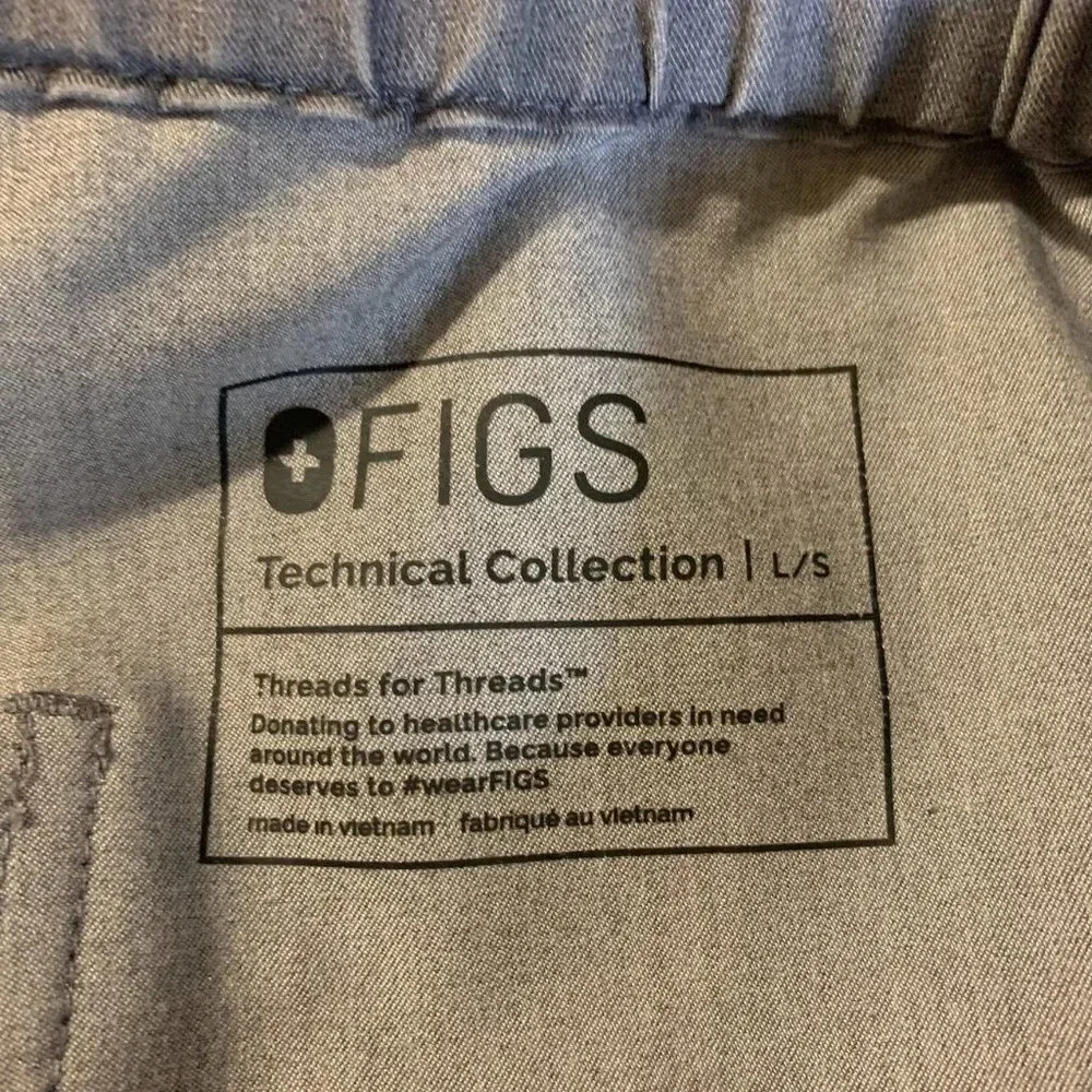 Figs Men's Pisco Basic Scrub Elastics Drawstring Slim‎ Pants Size L